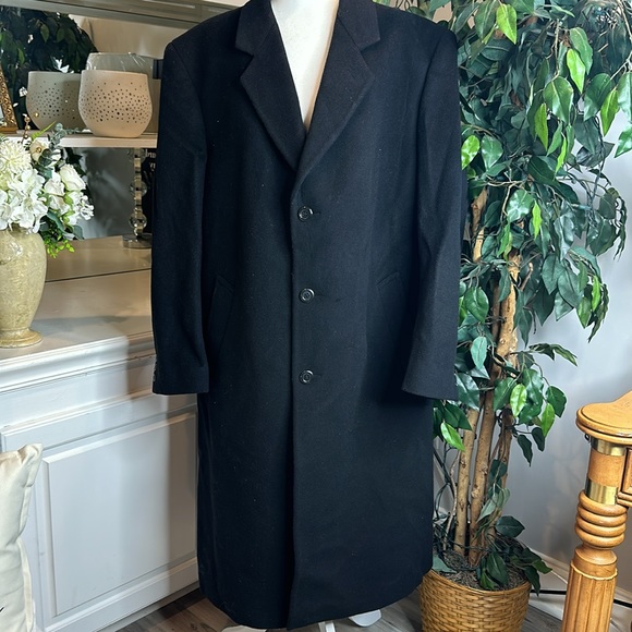 EUC Men’s Silver Cloud Italian/Bulgarian Cashmere Blend Long Casual Overcoat,46L - Picture 3 of 16